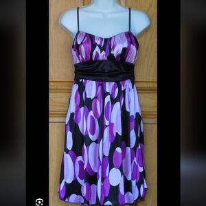 Ruby Rox Ladies Size L Jrs Multi Color Above Knee Length Dress